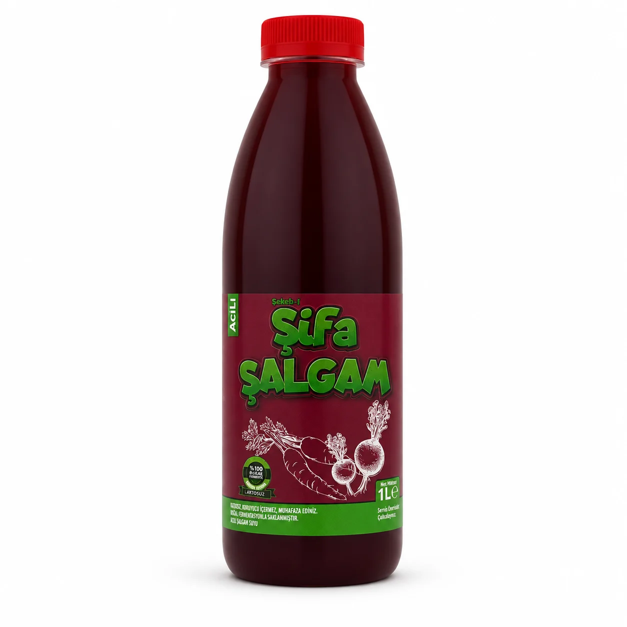 Sebeb-i Şifa Acılı Şalgam Suyu 1 L