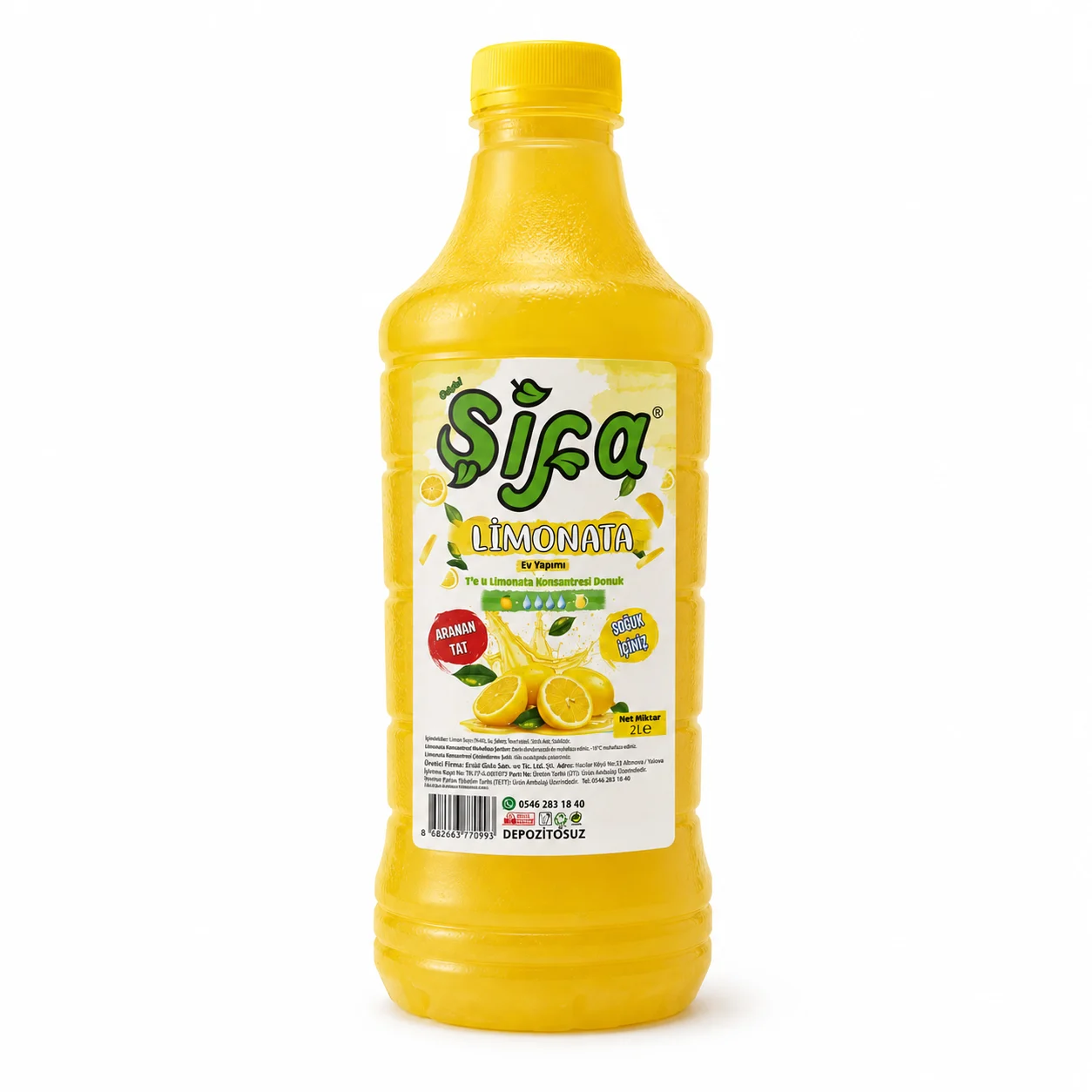 Sebeb-i Şifa Donuk Gerçek Limonata Konsantresi 2 L